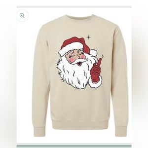 NWT Mallory Ervin Living Fully Santa sweatshirt